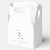 Elegant, Klassiek, Monogram, Huwelijk Bedankdoosjes (Geopend)