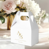 Elegant, Klassiek, Monogram, Huwelijk Bedankdoosjes