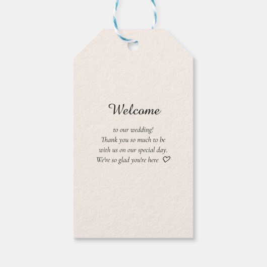 Elegant, Klassiek, Monogram, Huwelijk Cadeaulabel (Achterkant)