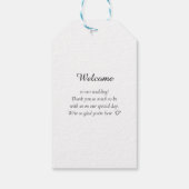 Elegant, Klassiek, Monogram, Huwelijk Cadeaulabel (Achterkant)