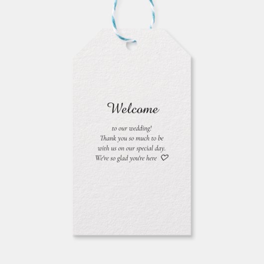 Elegant, Klassiek, Monogram, Huwelijk Cadeaulabel (Achterkant)