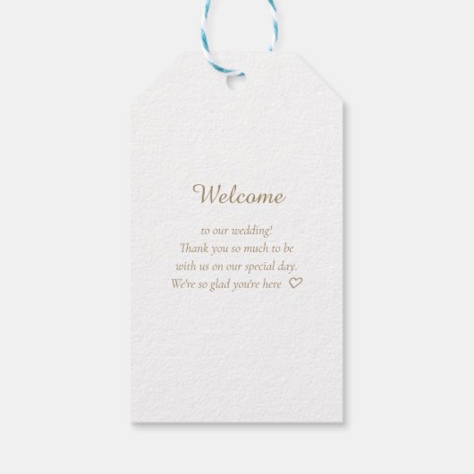 Elegant, Klassiek, Monogram, Huwelijk Cadeaulabel (Achterkant)