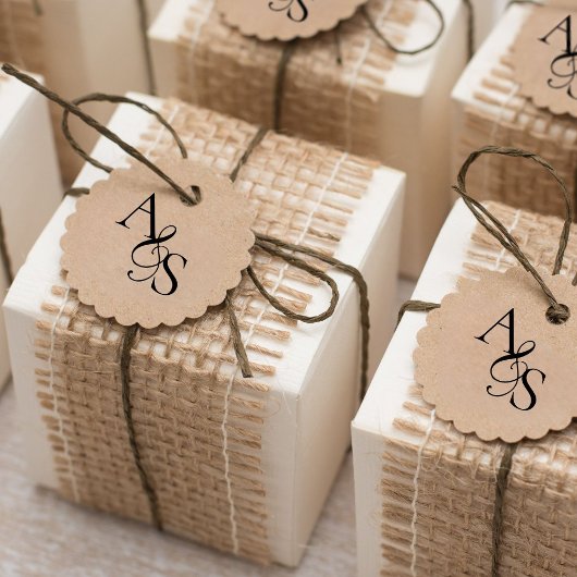 Elegant, Klassiek, Monogram, Huwelijk Rubberstempel