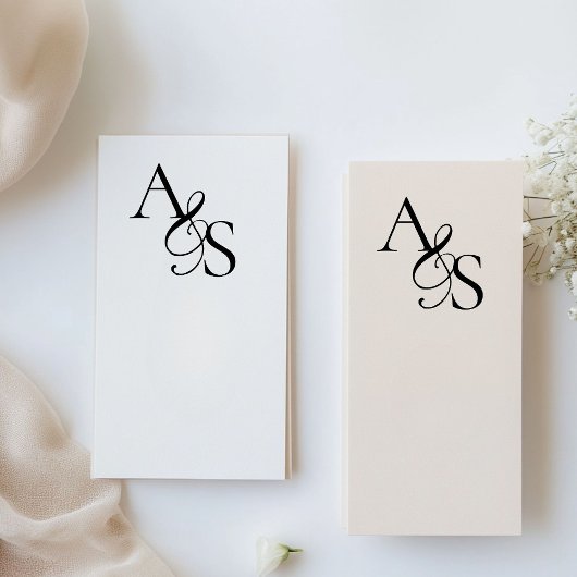 Elegant, Klassiek, Monogram, Huwelijk Rubberstempel
