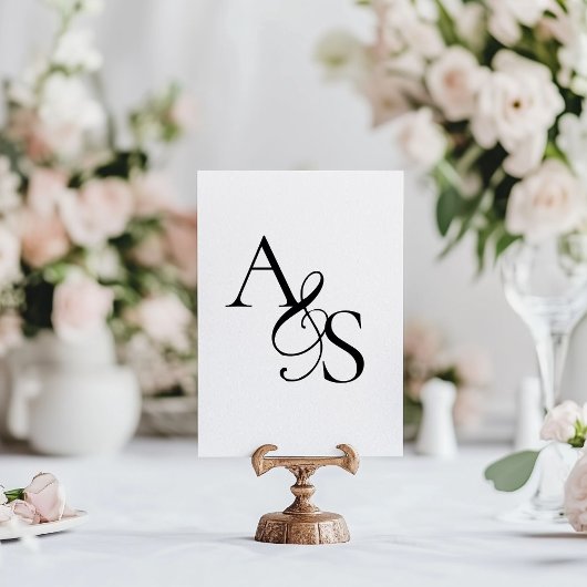Elegant, Klassiek, Monogram, Huwelijk Rubberstempel