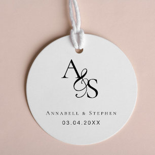 Elegant, Klassiek, Monogram, Huwelijk Rubberstempel