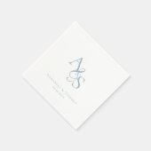 Elegant, Klassiek, Monogram, Huwelijk Servet (Hoek)