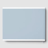 Elegant, Klassiek, Monogram, Poeder-Blauw, Huwelij Gastenboek (Achterkant)