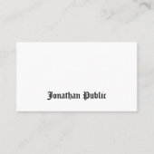 Elegant klassiek nostalgisch design voor professio visitekaartje (Voorkant)