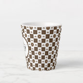 Elegant klassiek patroonontwerp latte mok (Voorkant)