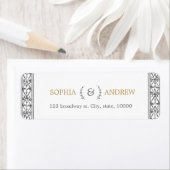 Elegant klassiek,  retouradres etiket (Insitu)