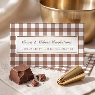 Elegant Klassiek Rutpatroon Visitekaartje
