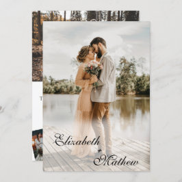 Elegant klassiek script 5 Photo Weddenation Kaart
