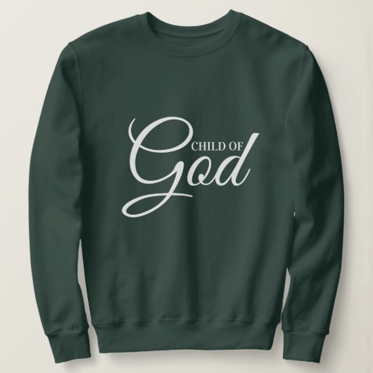 Elegant Klassiek Spreekwoord Kind van God Modern S Trui (Design voorkant)