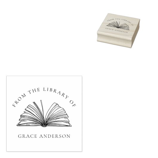 Elegant Klassiek uit de bibliotheek van de douanen Rubberstempel (Gestempeld)