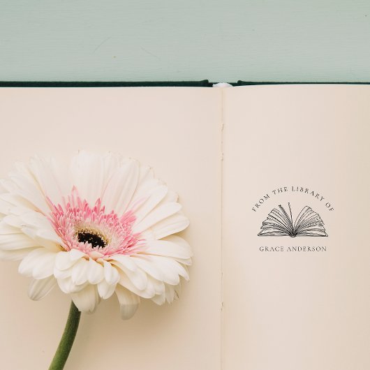 Elegant Klassiek uit de bibliotheek van de douanen Rubberstempel