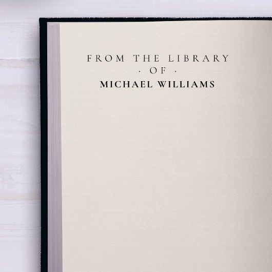 Elegant Klassiek uit de bibliotheek van de douanen Zelfinktende Stempel