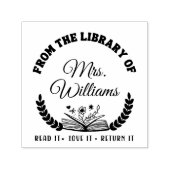 Elegant Klassiek uit de bibliotheek van de douanen Zelfinktende Stempel (Design)