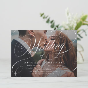 Elegant klassiek uitvinder van de calligrafie-foto kaart