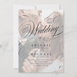 Elegant klassiek uitvinder van de calligrafie-foto kaart