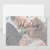 Elegant klassiek uitvinder van de calligrafie-foto kaart (Voorkant / Achterkant)