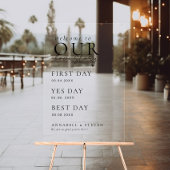 Elegant, klassiek, WELKOM BIJ ONS LIEFDESVERHAAL Acryl Bord