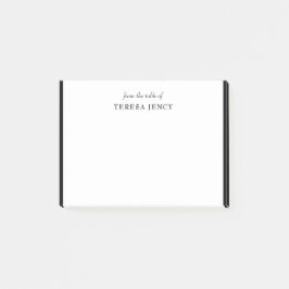 Elegant Klassiek Zwart Wit Bureau Ontwerp Post-it® Notes