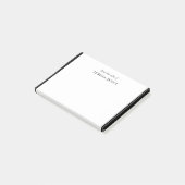 Elegant Klassiek Zwart Wit Bureau Ontwerp Post-it® Notes (Schuin)