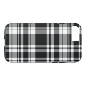 Elegant klassiek zwart wit plaid patroon Case-Mate iPhone case (Achterkant (Horizontaal))