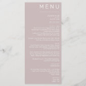 Elegant klassieke bruiloft menu (Achterkant)