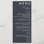 Elegant klassieke bruiloft menu (Achterkant)
