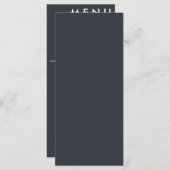 Elegant klassieke bruiloft menu (Voorkant / Achterkant)