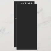 Elegant klassieke bruiloft menu (Voorkant / Achterkant)