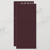 Elegant klassieke bruiloft menu (Voorkant / Achterkant)