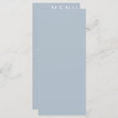 Elegant klassieke bruiloft menu (Voorkant / Achterkant)