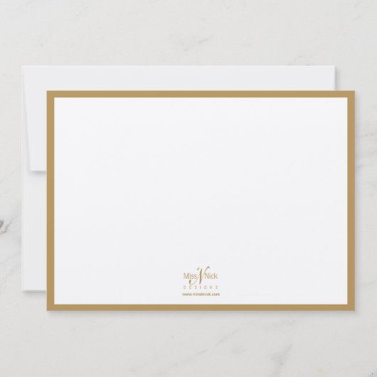 Elegant klassieke fotouitnodiging _New Kaart (Achterkant)