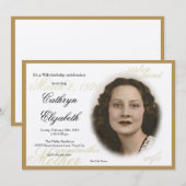 Elegant klassieke fotouitnodiging _New Kaart (Voorkant / Achterkant)