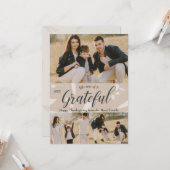 Elegant klassieke Herfst Thanksgiving Kaart (Voorkant / Achterkant in situ)