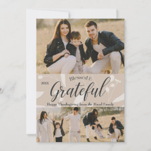 Elegant klassieke Herfst Thanksgiving  Kaart