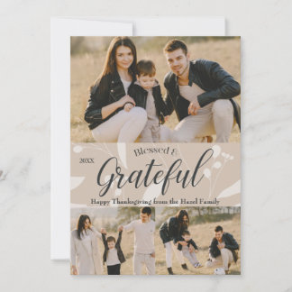 Elegant klassieke Herfst Thanksgiving Kaart