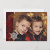 Elegant klassieke kerstkaart (Achterkant)