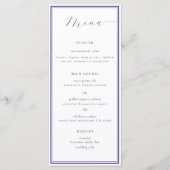 Elegant klassieke Lijst Eenvoudig grafisch huwelij Menu (Voorkant)
