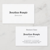 Elegant  Klassieke look Old English Text Cool Visitekaartje (Voorkant / Achterkant)