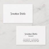 Elegant klassieke nostalgische look Professional P Visitekaartje (Voorkant / Achterkant)