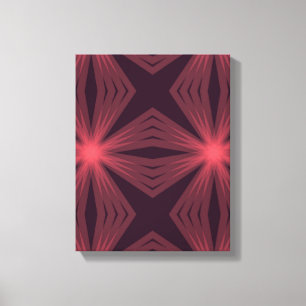Elegant klassieke, retro-achtige geometrische bloe canvas afdruk
