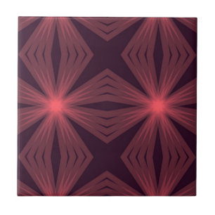 Elegant klassieke, retro-achtige geometrische bloe tegeltje