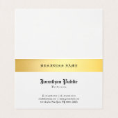 Elegant klassieke tekst voor bruiloft zwart Gold E Visitekaartje (Binnenkant ongevouwen)