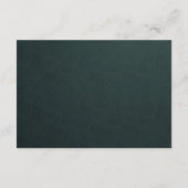 ELEGANT KLASSY GOLD FOIL FLORAL RECEPT INFORMATIEKAARTJE (Achterkant)