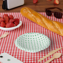 Elegant klaverpatroon 7" Papieren kom
