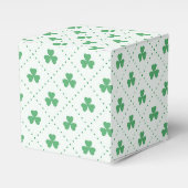 Elegant Klaverpatroon Classic 2x2x2 Bedankdoosjes (Voorkant Zijde)